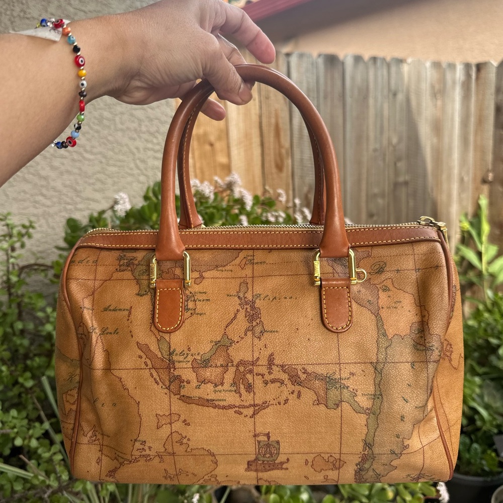 ALVIERO MARTINI 1ª Classe Geo Classic Boston Bag - Picture 3 of 13